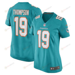 Skylar Thompson 19 Miami Dolphins Game Women Jersey - Aqua