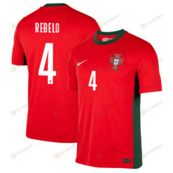 S?lvia Rebelo 4 Portugal Women's National Team 2023-24 World Cup Home Men Jersey