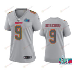 Smith-Schuster 9 Kansas City Chiefs Super Bowl LVII Atmosphere Jersey - Women Gray