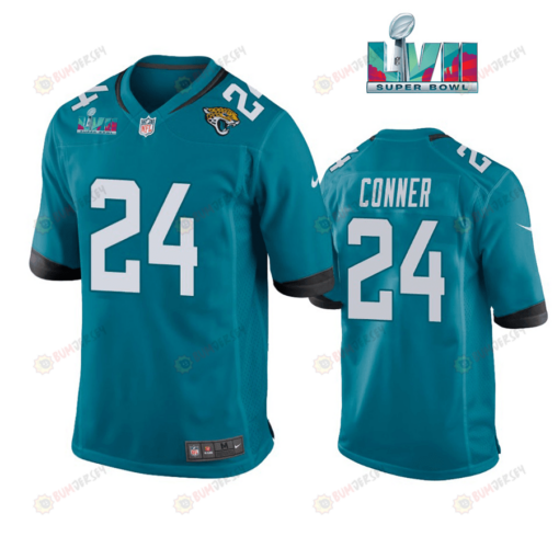 Snoop Conner 24 Jacksonville Jaguars Super Bowl LVII Super Bowl LVII Teal Men's Jersey