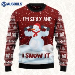 Snowman Christmas Ugly Sweaters For Men Women Unisex