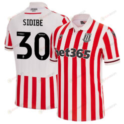 Sol Sidibe 30 Stoke City FC 2023/24 Home Men Jersey - White Red