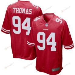 Solomon Thomas 94 San Francisco 49ers Player Game Jersey - Scarlet