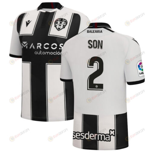 Son 2 Levante 2022-23 Away Jersey - Black/White