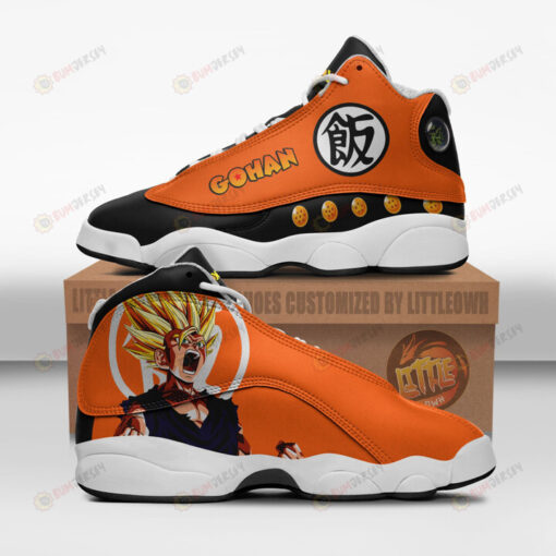 Son Gohan Shoes Dragon Ball Kanji Anime Air Jordan 13 Shoes Sneakers