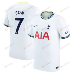 Son Heung-min 7 Tottenham Hotspur Men 2022/23 Home Player Jersey - White