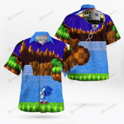 Sonic NES Game Short Sleeve Hawaiian Shirt Summer