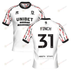 Sonny Finch 31 Middlesbrough 2022-23 Third Jersey - White