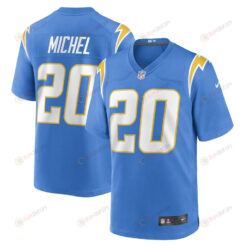 Sony Michel Los Angeles Chargers Game Player Jersey - Powder Blue