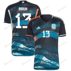Sophia Braun 13 Argentina Women's National Team 2023-24 World Cup Away Men Jersey