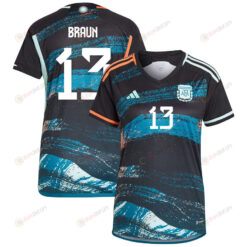 Sophia Braun 13 Argentina Women's National Team 2023-24 World Cup Away Women Jersey