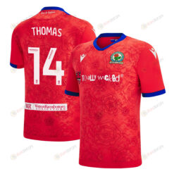 Sorba Thomas 14 Blackburn Rovers 2022-23 Third Jersey - Red