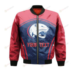 South Alabama Jaguars Bomber Jacket 3D Printed Custom Text And Number Curve Style Sport