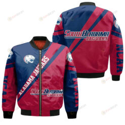 South Alabama Jaguars Logo Bomber Jacket 3D Printed Cross Style