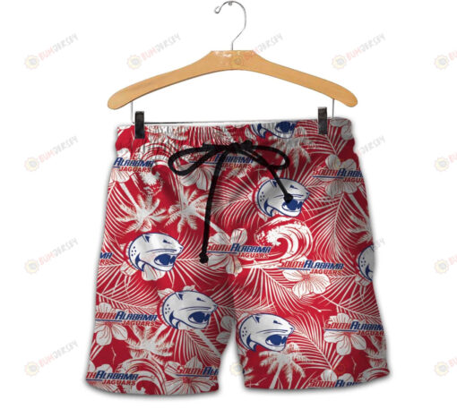 South Alabama Jaguars Men Shorts Tropical Seamless