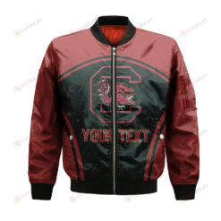 South Carolina Gamecocks Bomber Jacket 3D Printed Custom Text And Number Curve Style Sport