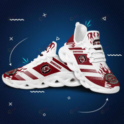 South Carolina Gamecocks Logo Fire Pattern Custom Name 3D Max Soul Sneaker Shoes