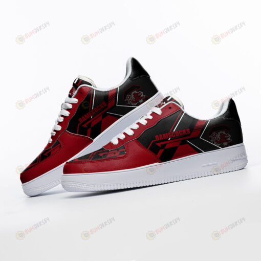 South Carolina Gamecocks Logo Pattern Black Red Air Force 1 Printed