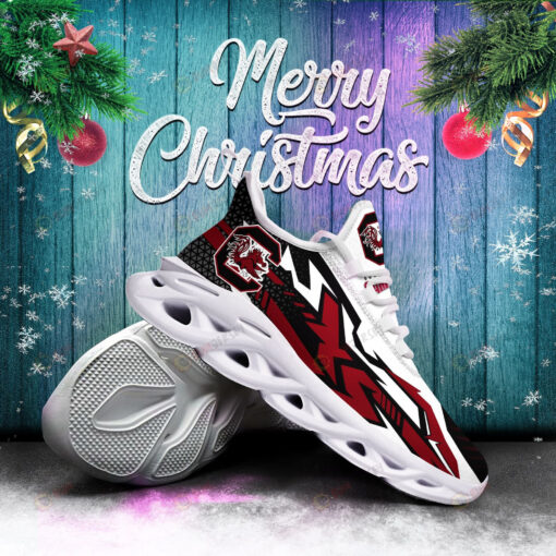 South Carolina Gamecocks Logo Unique Red Pattern 3D Max Soul Sneaker Shoes