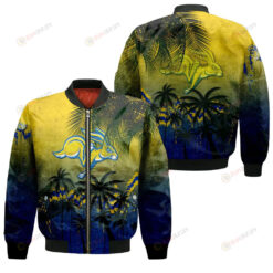 South Dakota State Jackrabbits Bomber Jacket 3D Printed Coconut Tree Tropical Grunge