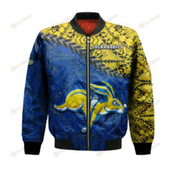 South Dakota State Jackrabbits Bomber Jacket 3D Printed Grunge Polynesian Tattoo