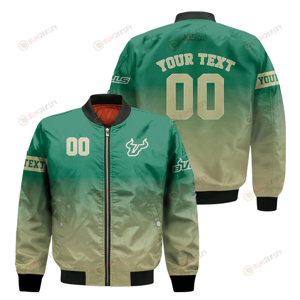 South Florida Bulls Fadded Bomber Jacket 3D Printed