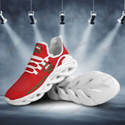 South Sydney Rabbitohs Logo Pattern 3D Max Soul Sneaker Shoes In Red