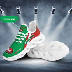 South Sydney Rabbitohs Logo Pattern Custom Name 3D Max Soul Sneaker Shoes