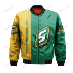 Southeastern Louisiana Lions Bomber Jacket 3D Printed Half Style