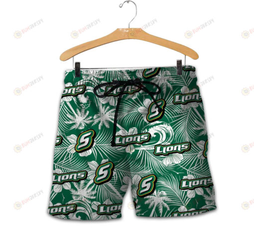 Southeastern Louisiana Lions Men Shorts Tropical Seamless