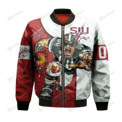 Southern Illinois Salukis Bomber Jacket 3D Printed Football