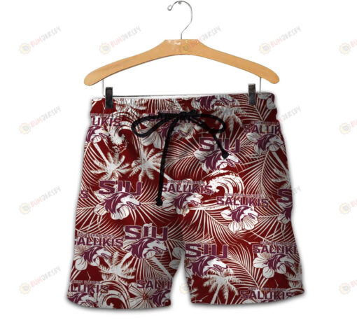 Southern Illinois Salukis Men Shorts Tropical Seamless