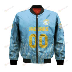 Southern Jaguars Bomber Jacket 3D Printed Team Logo Custom Text And Number