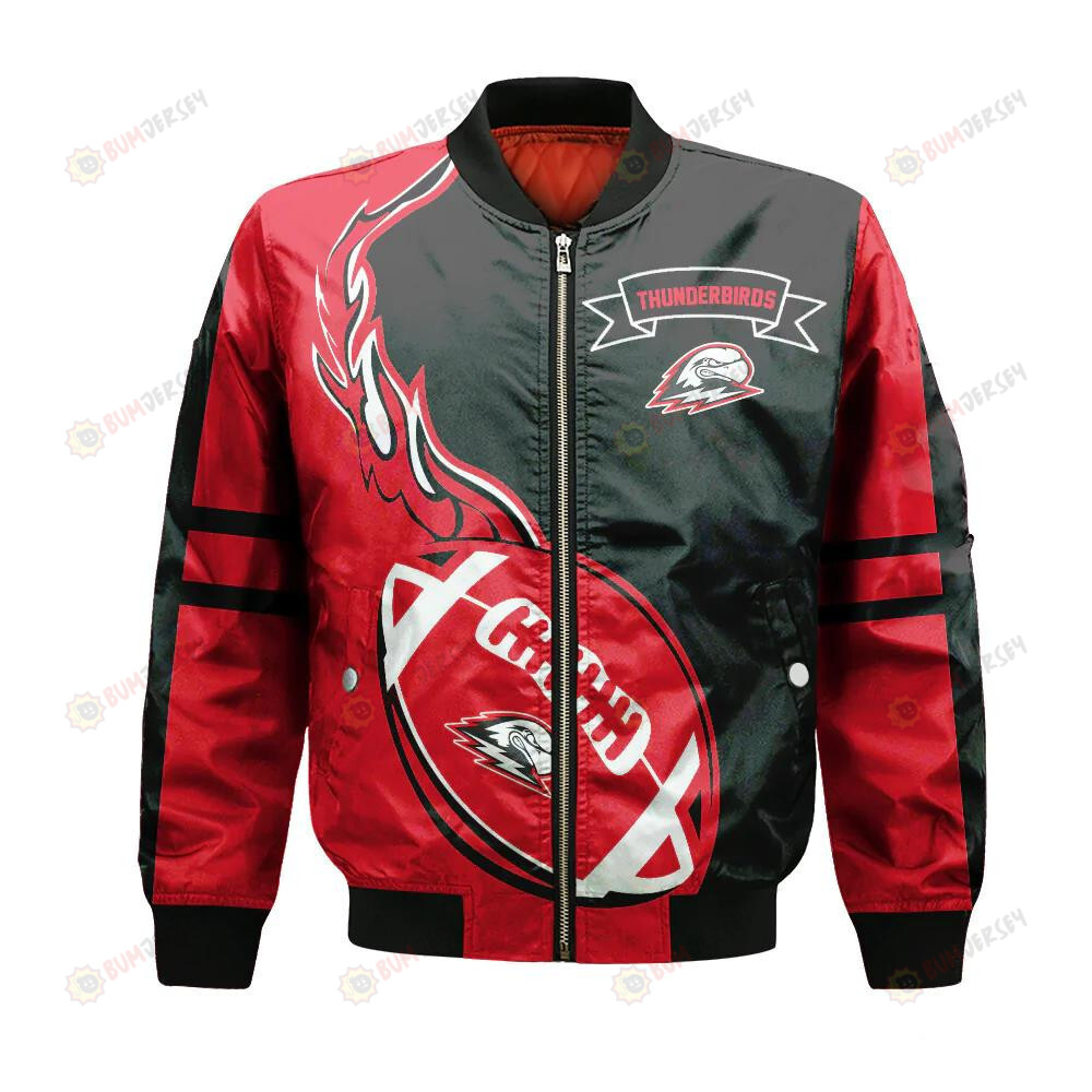 Southern Utah Thunderbirds Bomber Jacket 3D Printed Flame Ball Pattern