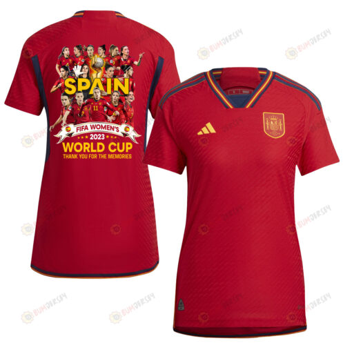 Spain Women's National Team Road To Champions 2023-24 World Cup Home Women Jersey - Red