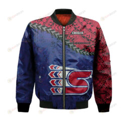 Spokane Chiefs Bomber Jacket 3D Printed Grunge Polynesian Tattoo