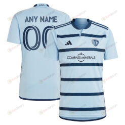 Sporting Kansas City 2023 Hoops 4.0 Men Custom Jersey - Light Blue