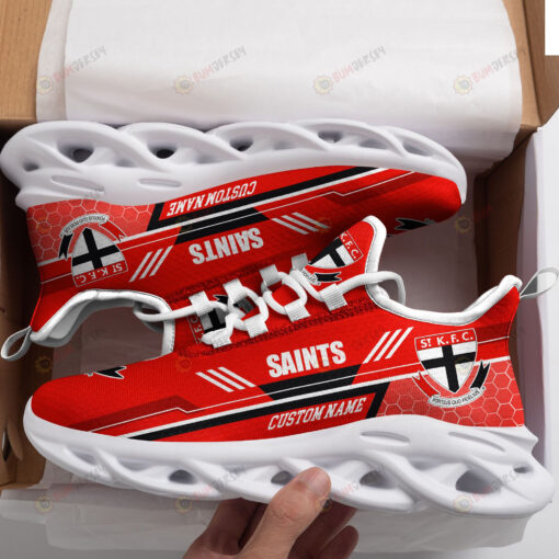 St Kilda Logo Custom Name Pattern 3D Max Soul Sneaker Shoes