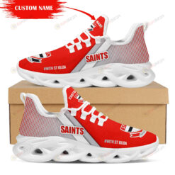 St Kilda Saints Logo Custom Name Pattern 3D Max Soul Sneaker Shoes