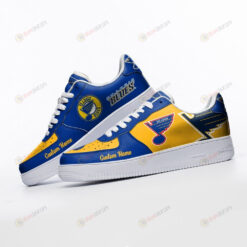 St Louis Blues Mascot Logo Pattern Custom Name Air Force 1 Printed