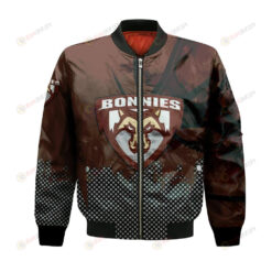 St. Bonaventure Bonnies Bomber Jacket 3D Printed Basketball Net Grunge Pattern