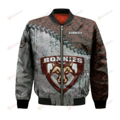 St. Bonaventure Bonnies Bomber Jacket 3D Printed Grunge Polynesian Tattoo