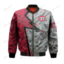 St. Cloud State Huskies Bomber Jacket 3D Printed Abstract Pattern Sport