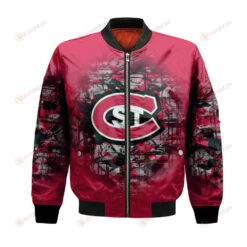 St. Cloud State Huskies Bomber Jacket 3D Printed Camouflage Vintage