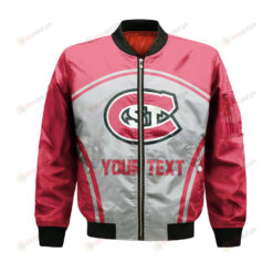St. Cloud State Huskies Bomber Jacket 3D Printed Custom Text And Number Curve Style Sport