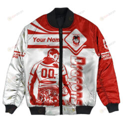 St. George Illawarra Dragons Bomber Jacket 3D Printed Personalized Pentagon Style