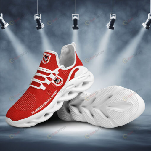 St. George Illawarra Dragons Logo Pattern 3D Max Soul Sneaker Shoes