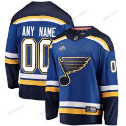 St. Louis Blues Custom Home 2022 Stanley Cup Playoffs New Breakaway Men Jersey - Royal