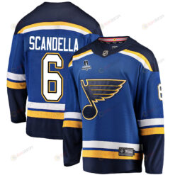 St. Louis Blues Marco Scandella 6 Home 2022 Stanley Cup Playoffs Breakaway Men Jersey - Royal