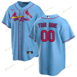 St. Louis Cardinals Alternate Custom Men Jersey - Light Blue